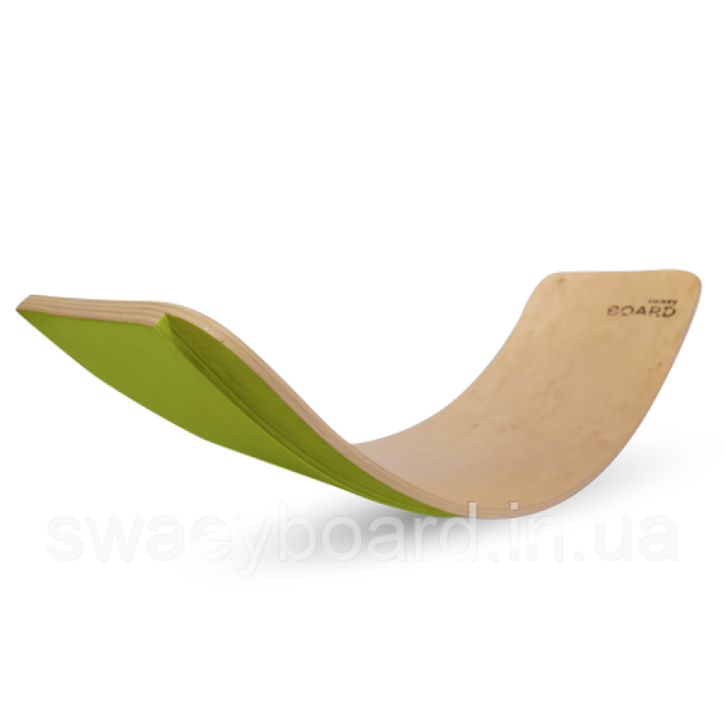 Рокерборд SwaeyBoard з захистом для пальців (балансборд)  дитячий Зелений