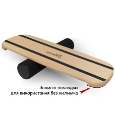 Балансборд SwaeyBoard балансир чорний 10 см валик Чорний