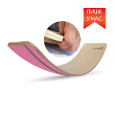 Рокерборд SwaeyBoard з захистом для пальців  (балансборд)  Рожевий