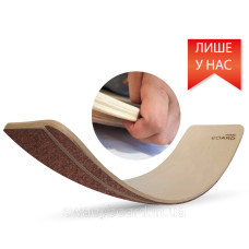 Рокерборд SwaeyBoard з захистом для пальців  (балансборд)  Коричневий
