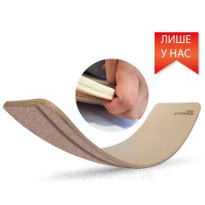 Рокерборд SwaeyBoard з захистом для пальців (балансборд)  Бежевий