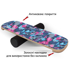 Балансборд SwaeyBoard балансир GripP 10 см валик Рожевий
