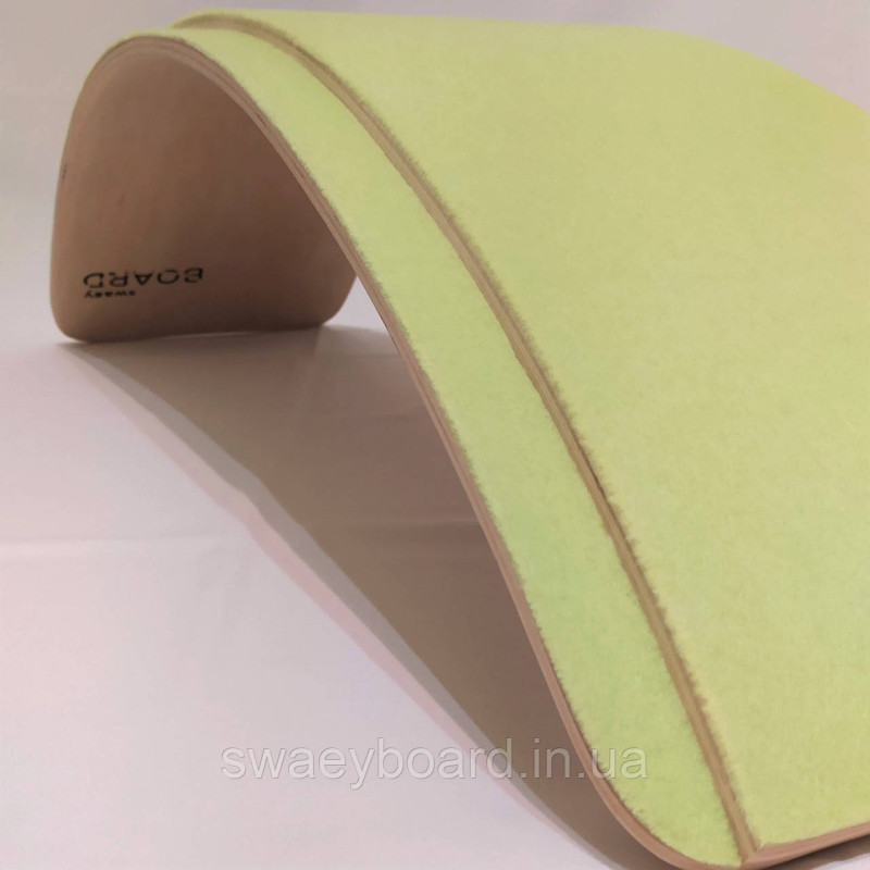 Рокерборд SwaeyBoard з захистом для пальців (балансборд)  Салатовий