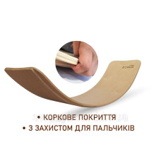 Рокерборд SwaeyBoard з захистом для пальців  (балансборд)  Коричневий