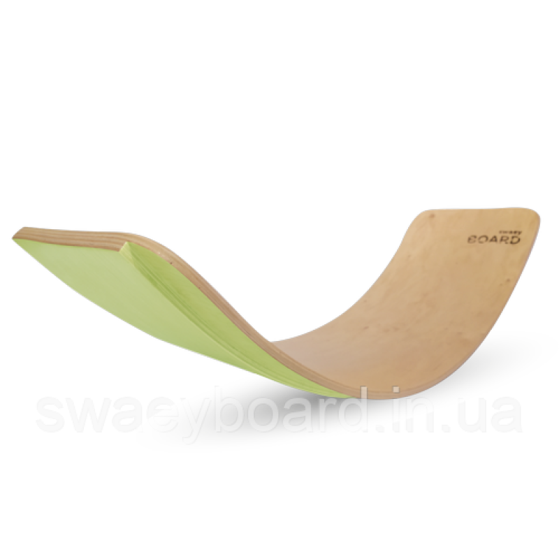 Рокерборд SwaeyBoard з захистом для пальців (балансборд)  дитячий Салатовий