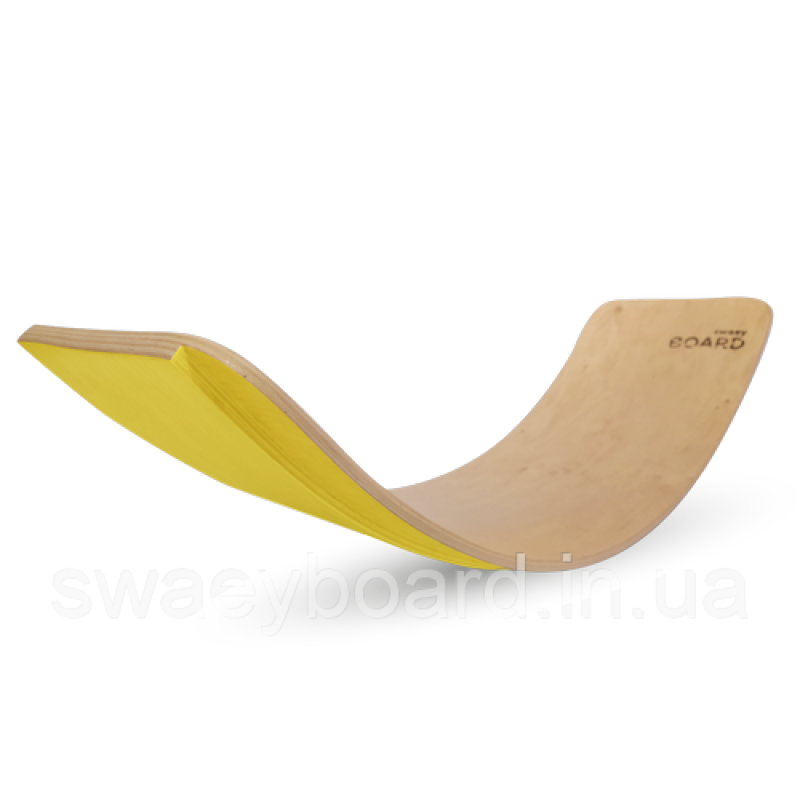 Рокерборд SwaeyBoard з захистом для пальців (балансборд)  дитячий Жовтий