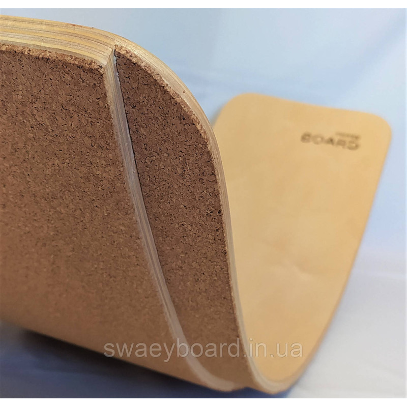 Рокерборд SwaeyBoard з захистом для пальців  (балансборд)  Коричневий