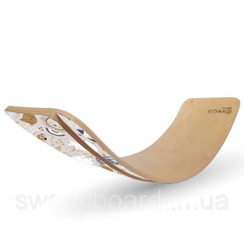 Рокерборд З ЗАХИСТОМ ДЛЯ ПАЛЬЦІВ SwaeyBoard коркове покриття з принтом Тваринки Різні кольори