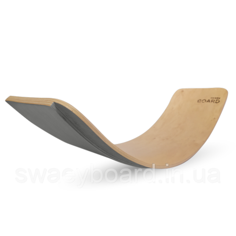 Рокерборд З ЗАХИСТОМ ДЛЯ ПАЛЬЦІВ SwaeyBoard (балансборд) дитячий  Сірий
