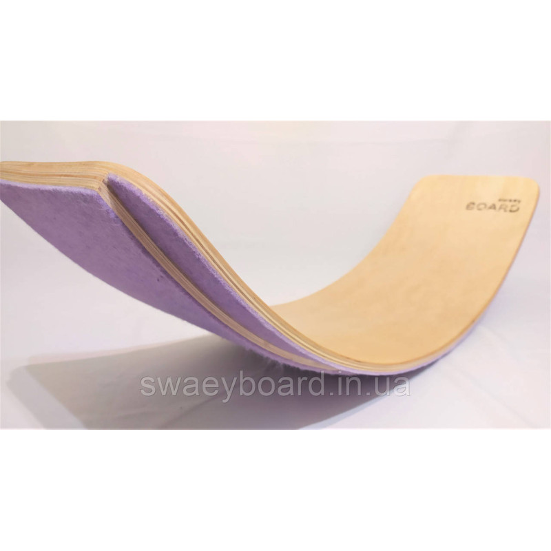 Рокерборд SwaeyBoard з захистом для пальців  (балансборд)  Фіолетовий